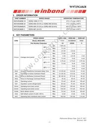 W9725G6KB25I Datasheet Page 5