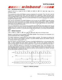 W972GG8KB25I Datasheet Page 22