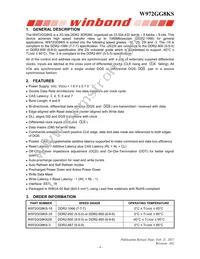 W972GG8KS-25 Datasheet Page 4