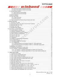 W9751G6KB25I TR Datasheet Page 2