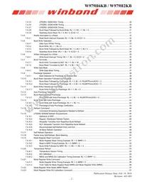 W979H6KBQX2I Datasheet Page 2