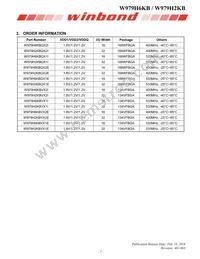 W979H6KBQX2I Datasheet Page 7