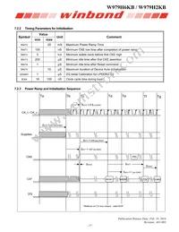 W979H6KBQX2I Datasheet Page 17