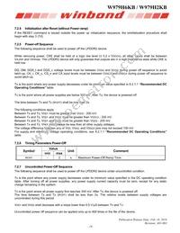 W979H6KBQX2I Datasheet Page 18