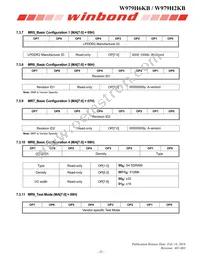 W979H6KBQX2I Datasheet Page 23