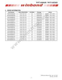 W97AH6KBQX2I Datasheet Page 7