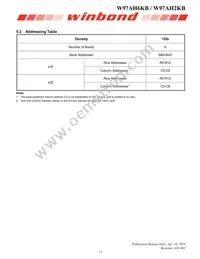 W97AH6KBQX2I Datasheet Page 11