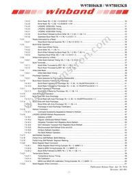 W97BH6KBVX2I Datasheet Page 2