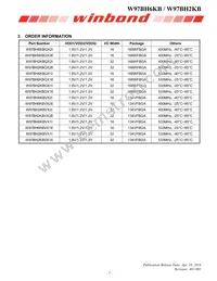 W97BH6KBVX2I Datasheet Page 7