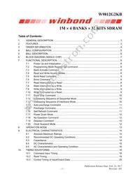 W9812G2KB-6I Datasheet Cover