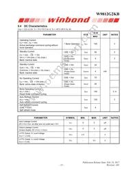 W9812G2KB-6I Datasheet Page 15