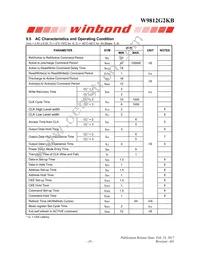 W9812G2KB-6I Datasheet Page 16