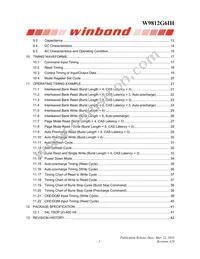 W9812G6IH-6 Datasheet Page 2