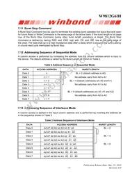 W9812G6IH-6 Datasheet Page 9