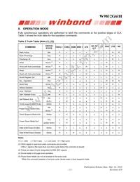 W9812G6IH-6 Datasheet Page 12