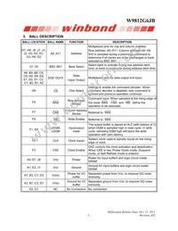 W9812G6JB-6I Datasheet Page 5