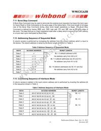 W9812G6JB-6I Datasheet Page 9