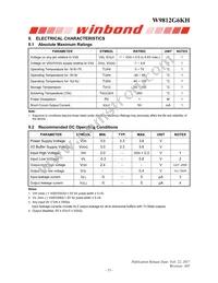 W9812G6KH-6I Datasheet Page 13