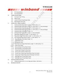 W9816G6IB-6 Datasheet Page 2