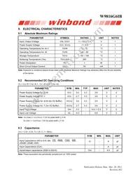 W9816G6IB-6 Datasheet Page 13