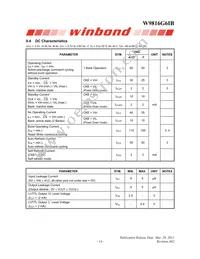 W9816G6IB-6 Datasheet Page 14