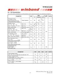 W9816G6IH-6I Datasheet Page 14