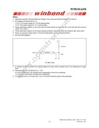 W9816G6JB-6I Datasheet Page 16