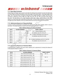 W9816G6JH-6I Datasheet Page 9
