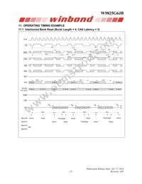 W9825G2JB-6I Datasheet Page 21