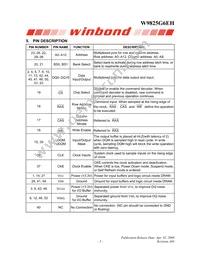 W9825G6EH-6 Datasheet Page 5