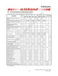 W9825G6EH-6 Datasheet Page 15