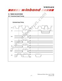 W9825G6EH-6 Datasheet Page 17