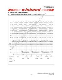 W9825G6EH-6 Datasheet Page 21