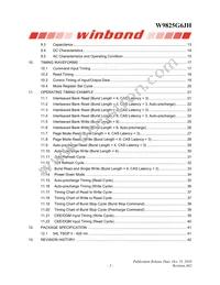 W9825G6JH-6I TR Datasheet Page 2