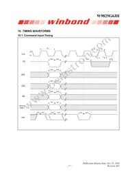 W9825G6JH-6I TR Datasheet Page 17