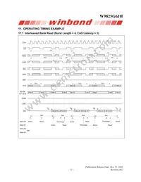 W9825G6JH-6I TR Datasheet Page 21
