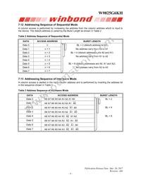 W9825G6KH-6I Datasheet Page 9