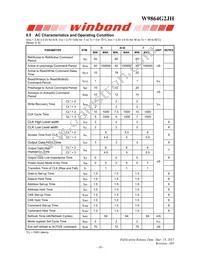 W9864G2JH-6 Datasheet Page 16