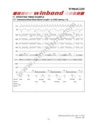 W9864G2JH-6 Datasheet Page 22