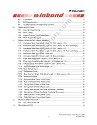 W9864G6IH-6 Datasheet Page 2