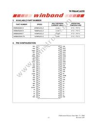 W9864G6IH-6 Datasheet Page 4