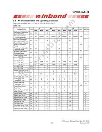 W9864G6IH-6 Datasheet Page 15