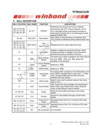 W9864G6JB-6 Datasheet Page 5
