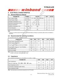 W9864G6JB-6 Datasheet Page 13