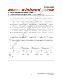 W9864G6JB-6 Datasheet Page 22