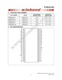 W9864G6JH-5 Datasheet Page 4