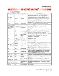 W9864G6JH-5 Datasheet Page 5
