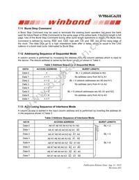 W9864G6JH-5 Datasheet Page 9