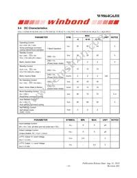 W9864G6JH-5 Datasheet Page 14