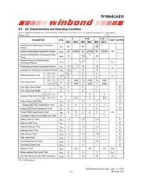 W9864G6JH-5 Datasheet Page 15